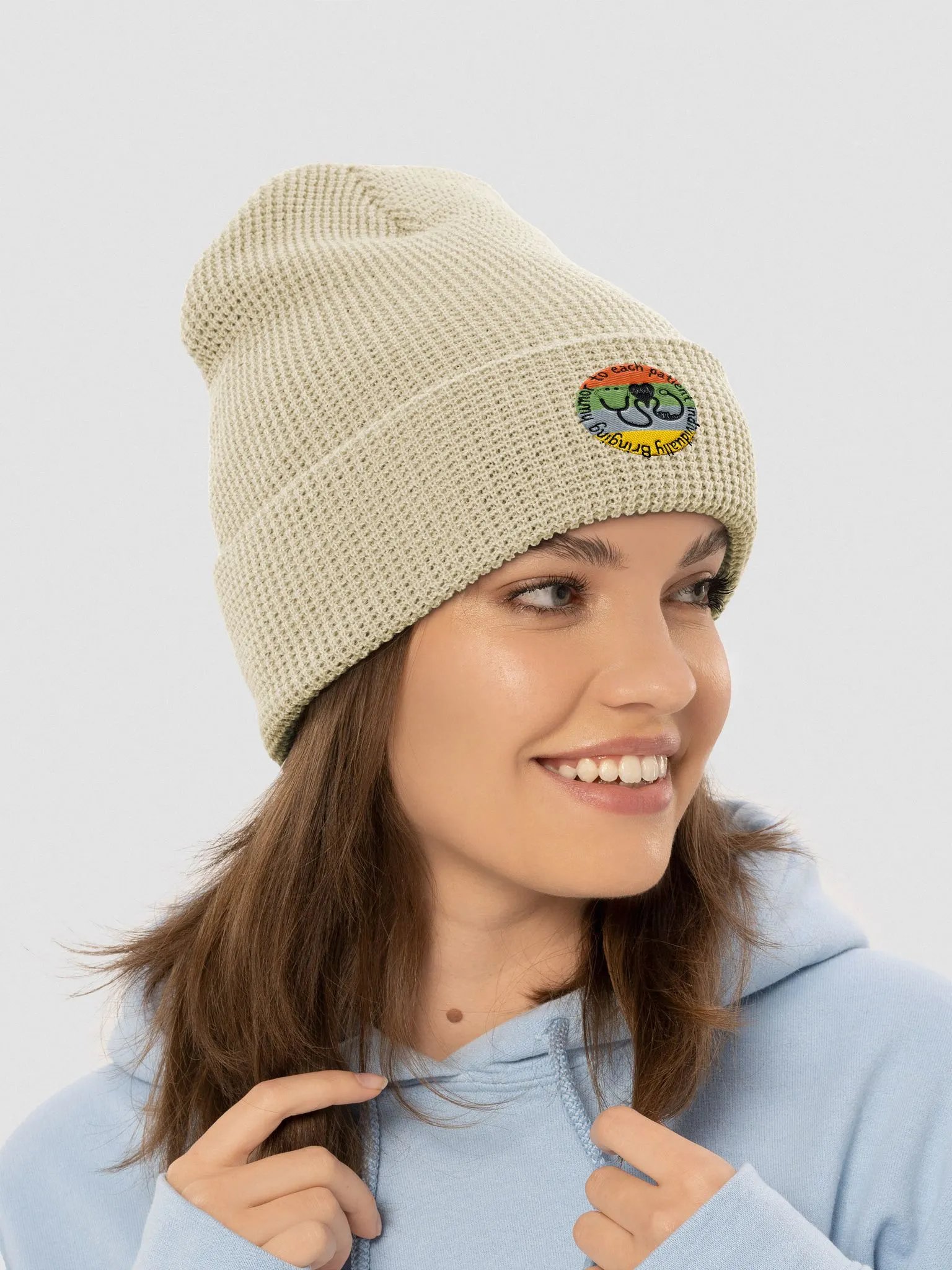Bringing humor to each patient individually Waffle Beanie product image (31)