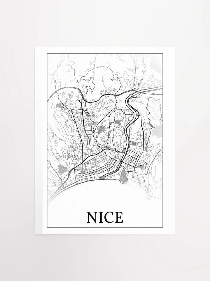 Nice, France, city map print product image (2)