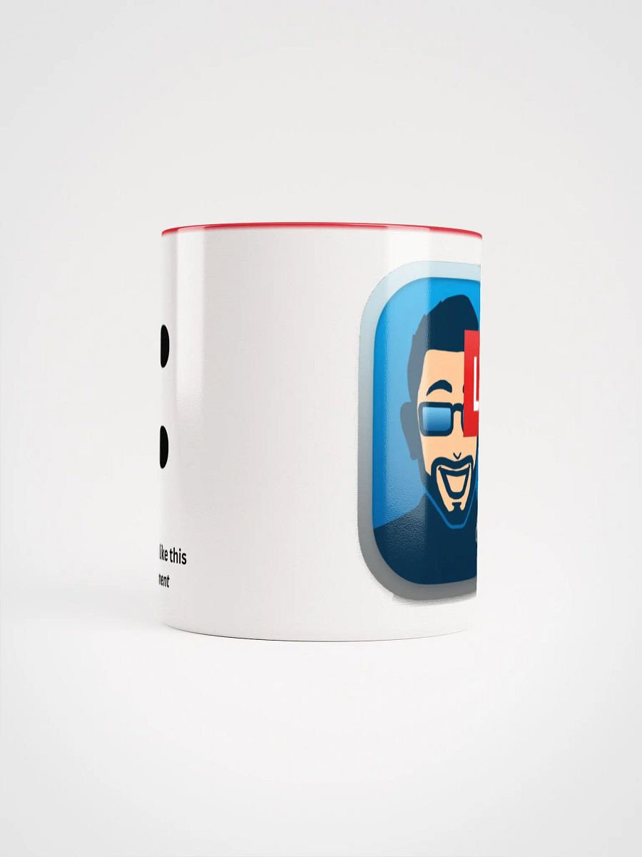 Chic Two-Tone YouTube Moderator Mug – Ideal for Left-Handed Users product image (5)