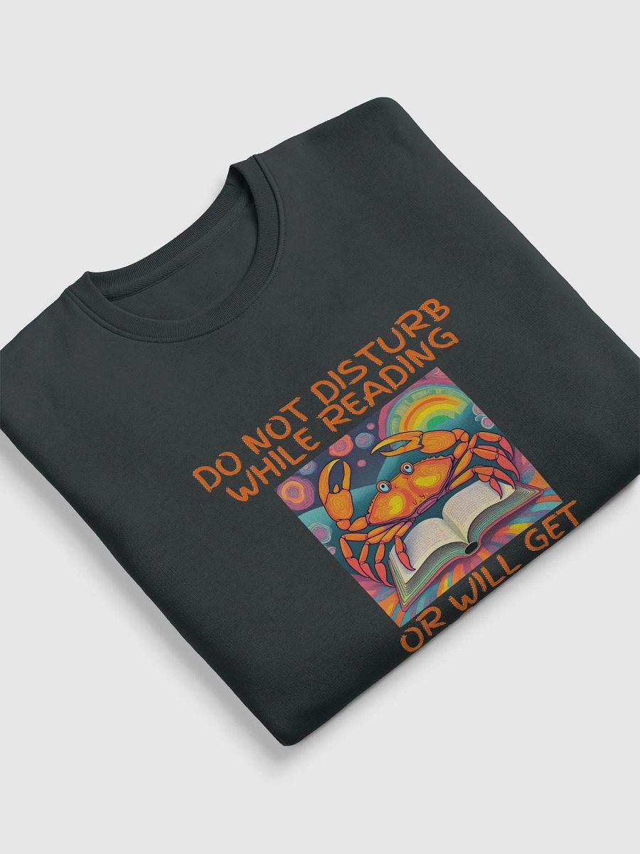 Do Not Disturb While Reading Crab Unisex Sweatshirt product image (13)