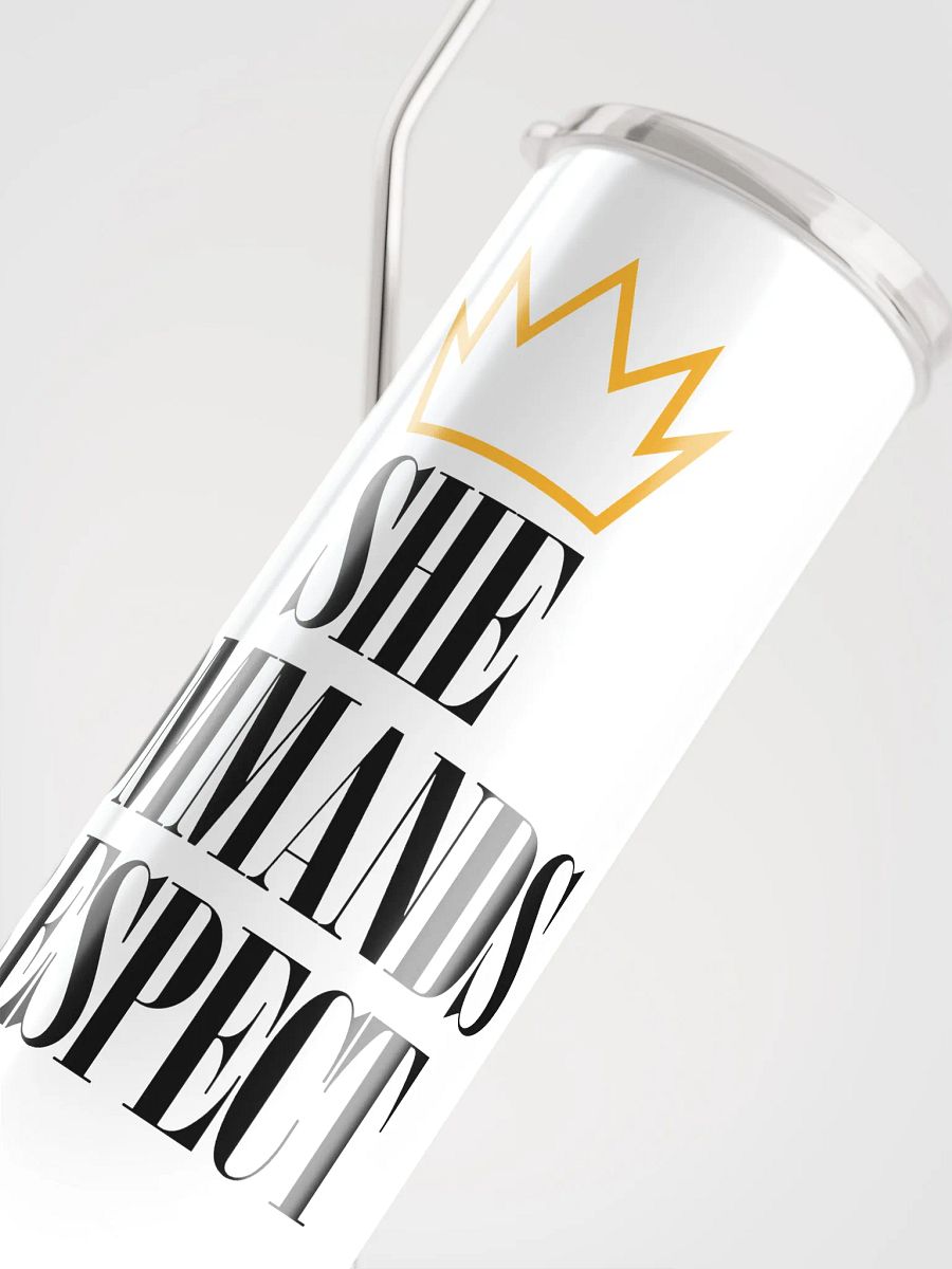 She Commands Respect Stainless Steel Tumbler product image (4)