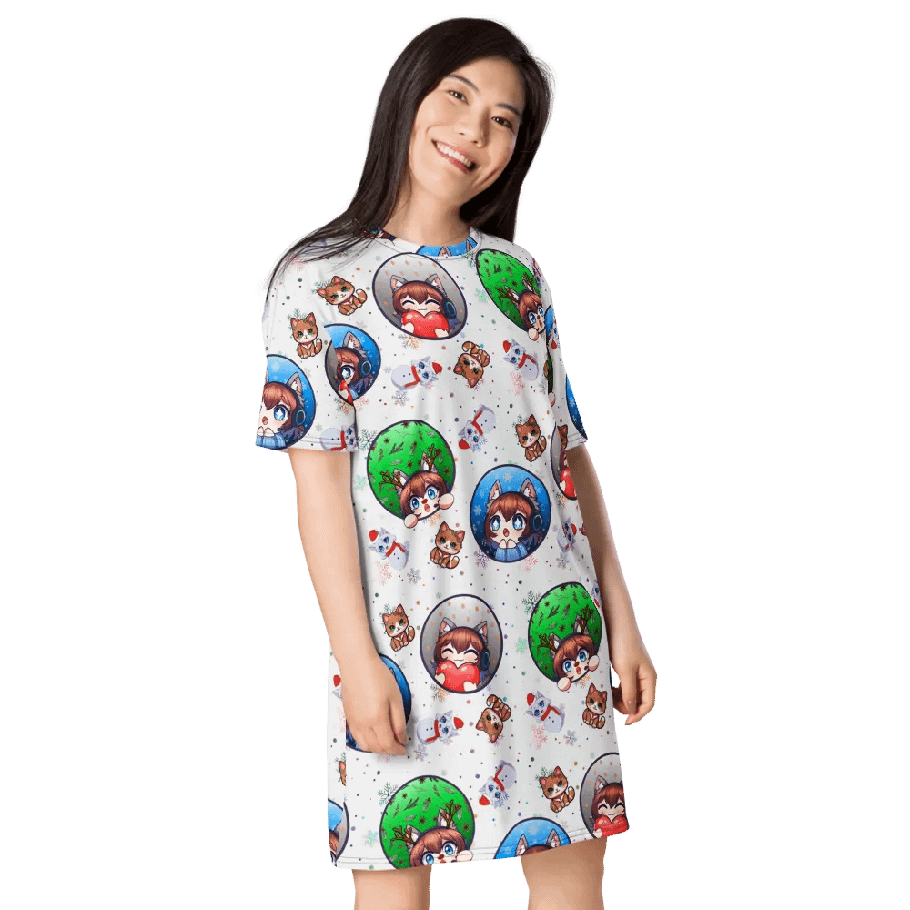 Merry Catmis T-Shirt Dress product image (5)
