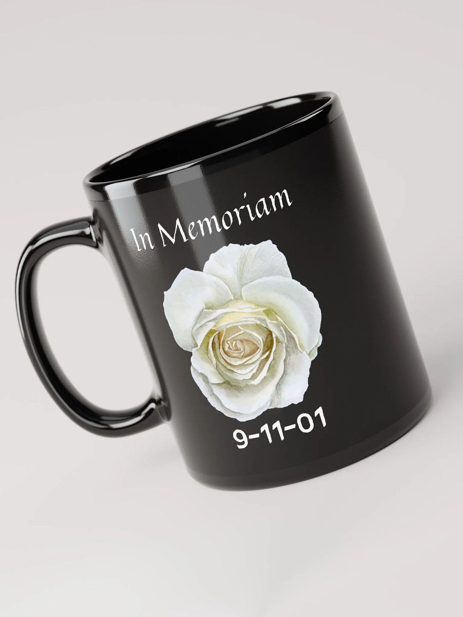 In Memoriam - 9/11 Tribute Glossy Black Mug product image (3)