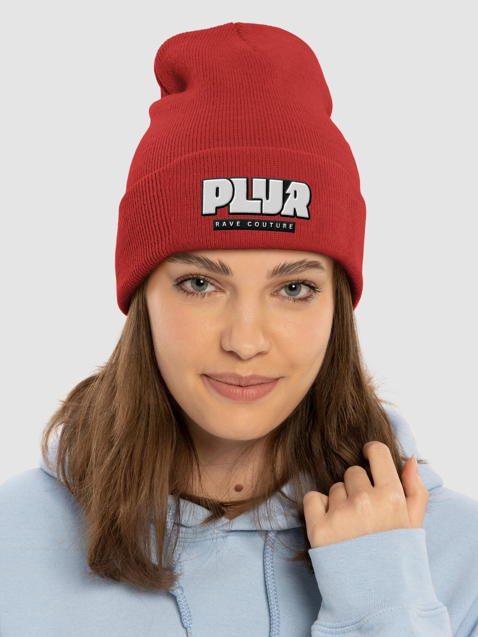 RED PLUR GRAFFITI BEANIE product image (9)