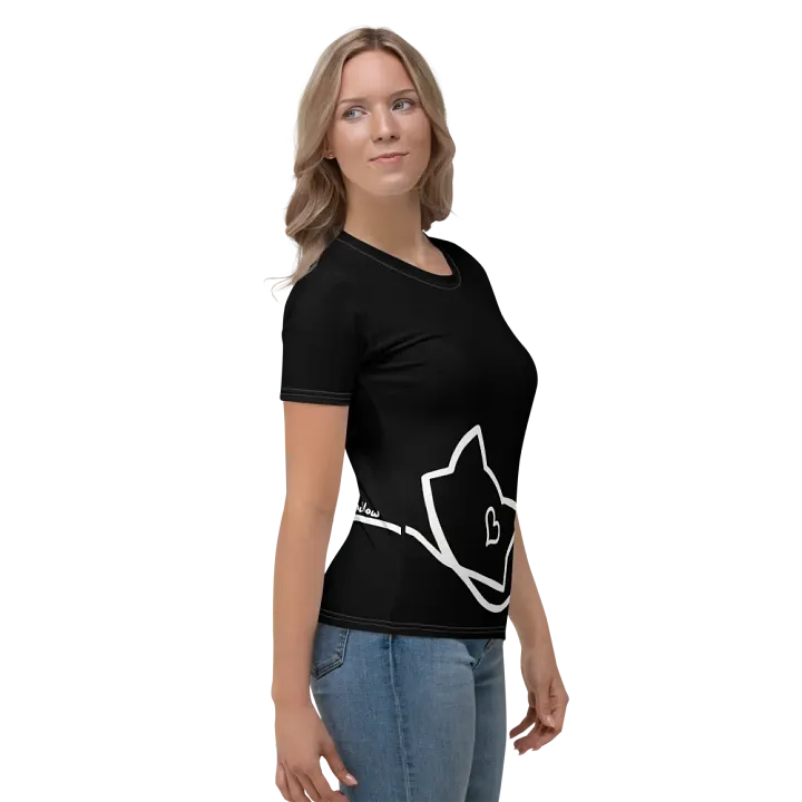 Mellow Ribbon - Women's T-shirt (Black+White) product image (1)