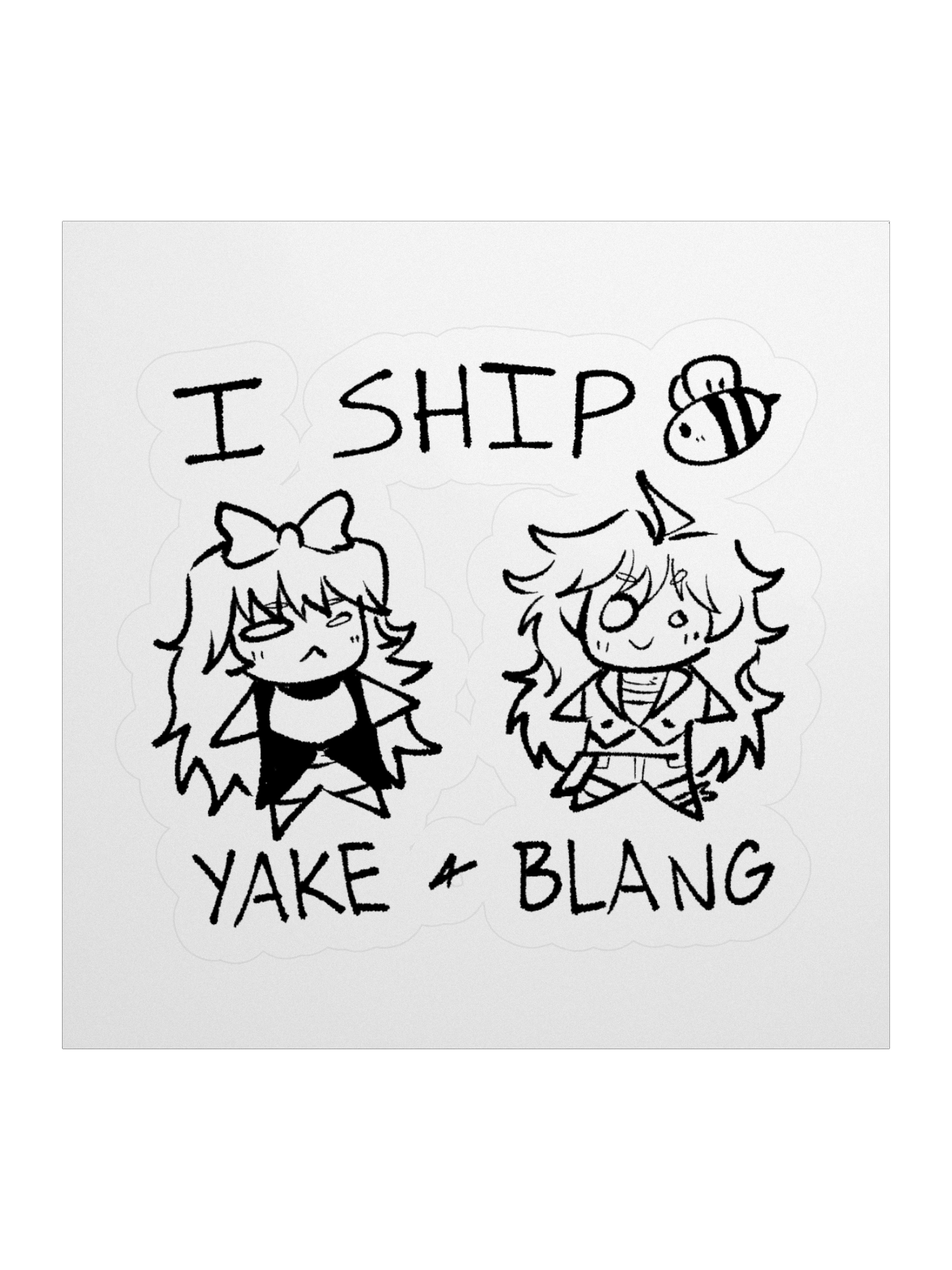I Ship Yake + Blang Sticker product image (1)