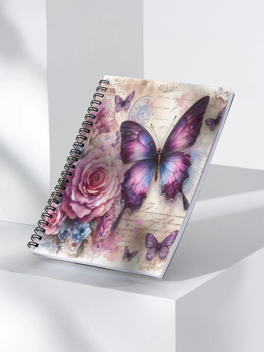 Blue and Purple Butterflies-spiral Notebook product image (3)