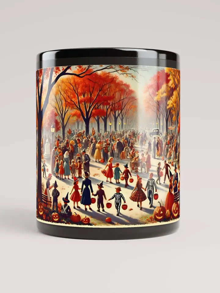 Vintage 1940s Halloween Park Scene Coffee Mug product image (1)