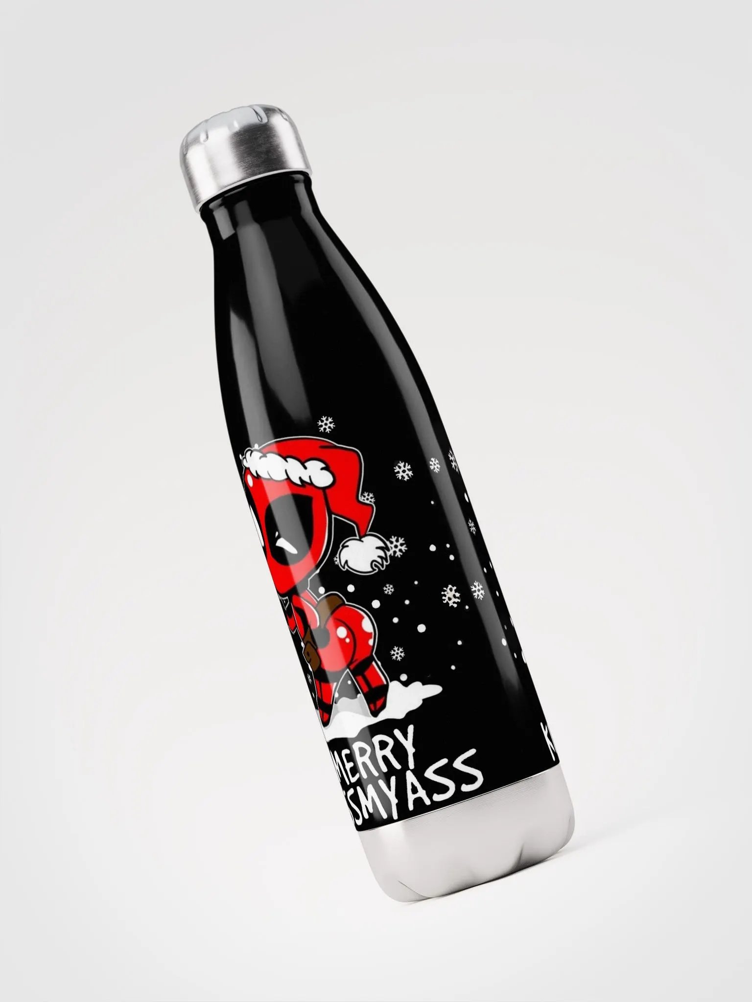 Santa's Secret Message Stainless Steel Water Bottle product image (3)