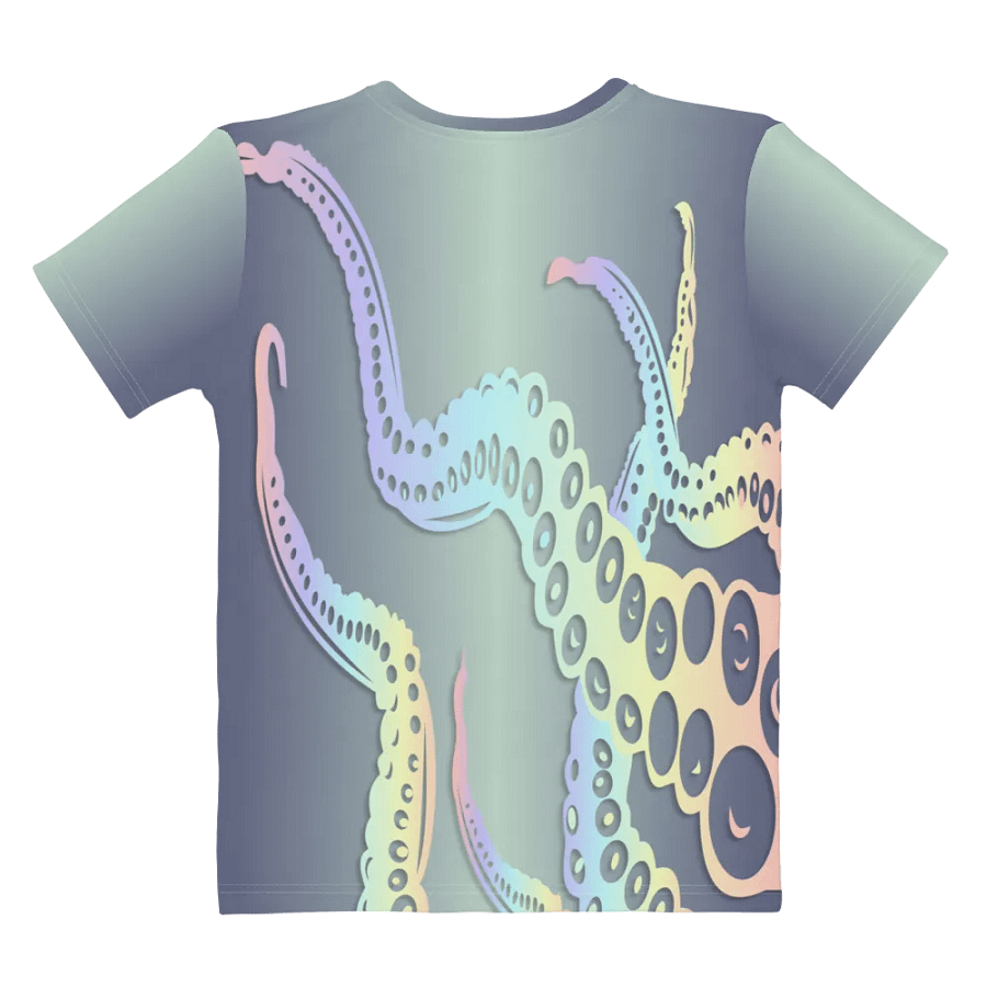 Octopus Tentacles Pastel All Over Print T-shirt product image (9)