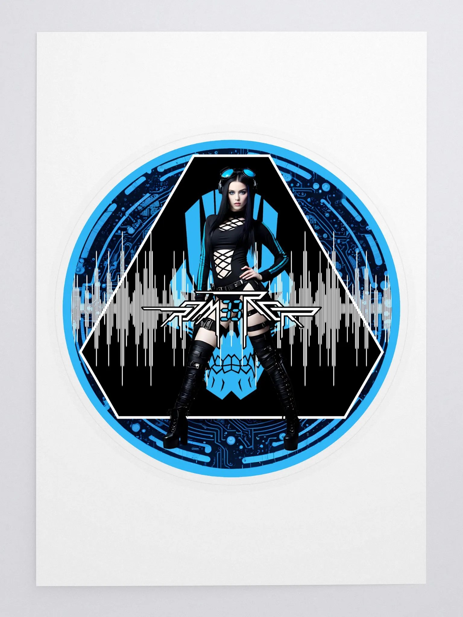 Cybergoth Girl Sticker product image (3)