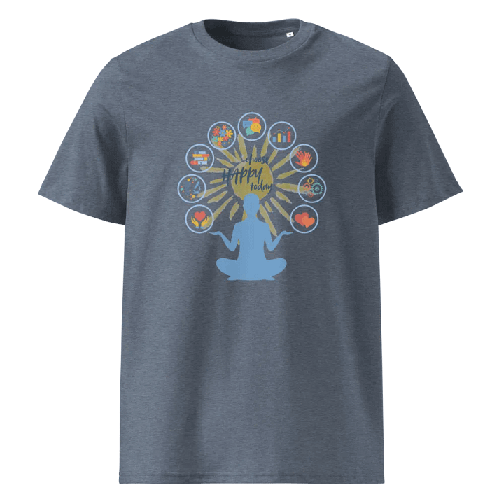 Choose Happy Today T-Shirt | Organic Cotton Mindfulness Tee product image (5)