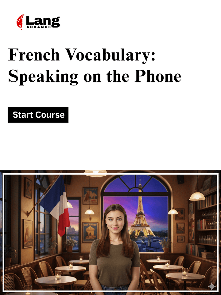 French Vocabulary Speaking French On The Phone product image (1)