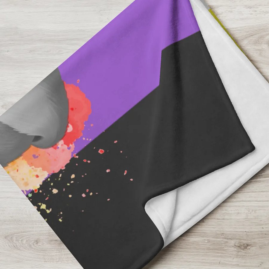 Nonbinary Pride Fox Blanket (2023) product image (5)