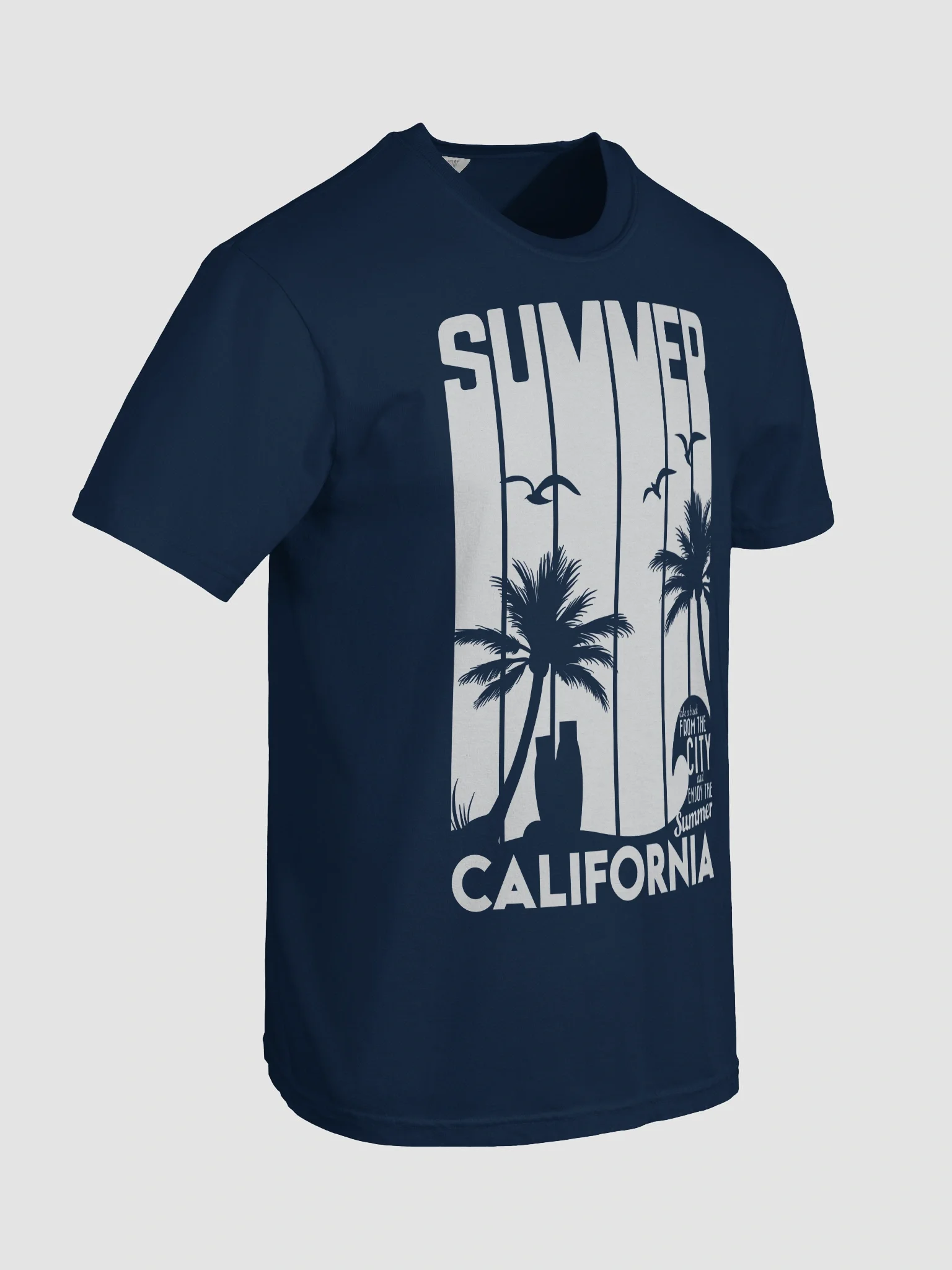 Summer California - Pixelated Monochrome T-Shirt product image (100)