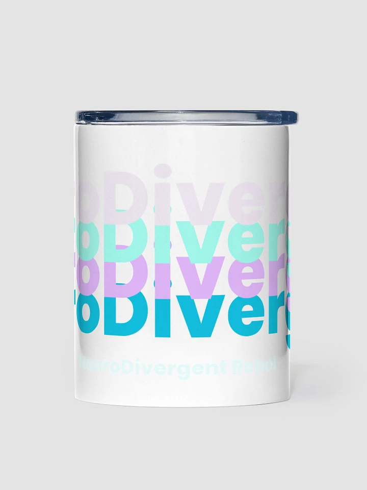 NeuroDivergent Lavender Teal Purple and Turquoise Stainless Steel Tumbler product image (1)