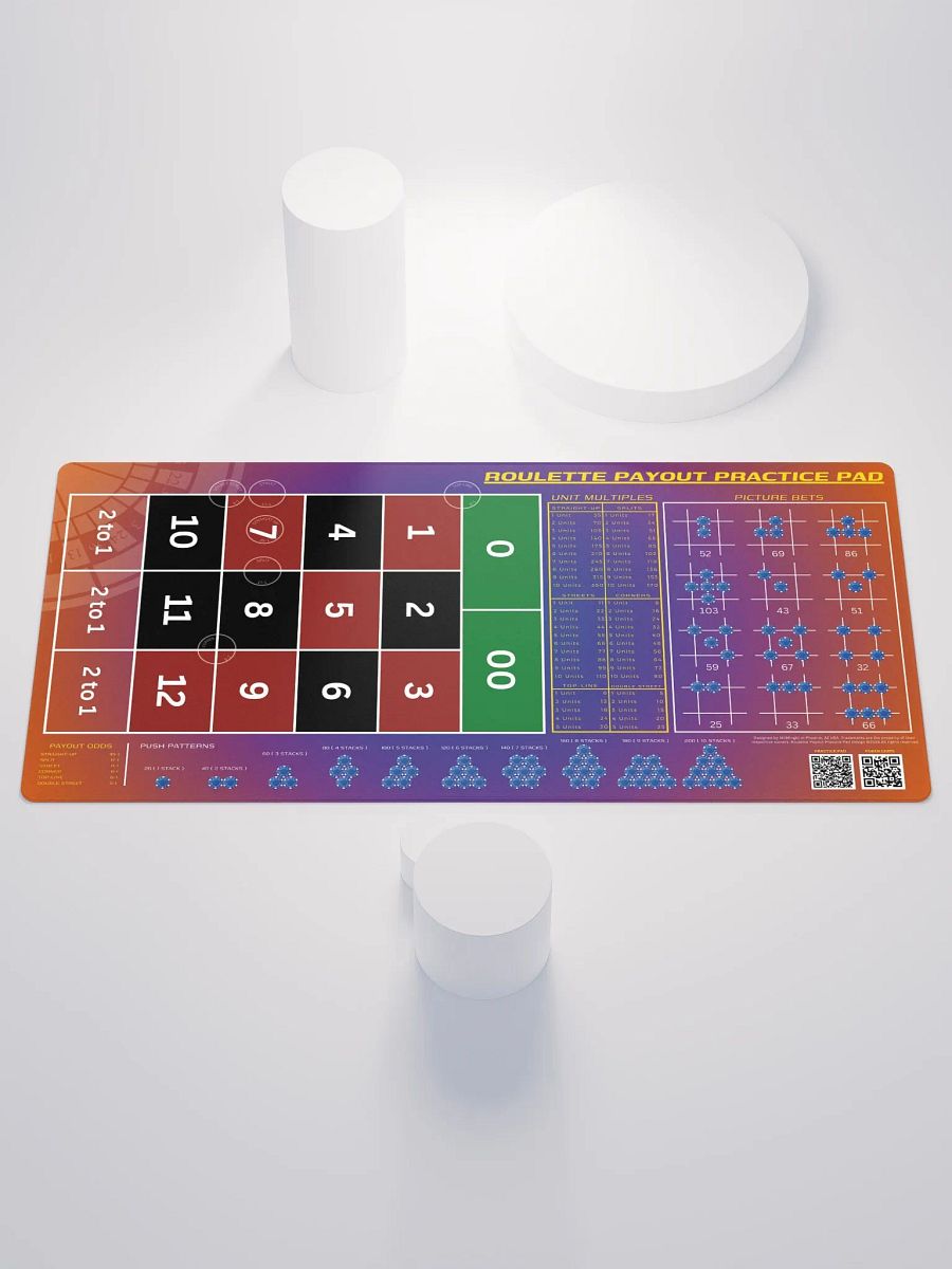 Roulette Payout Practice Pad - Sunset Flare product image (1)