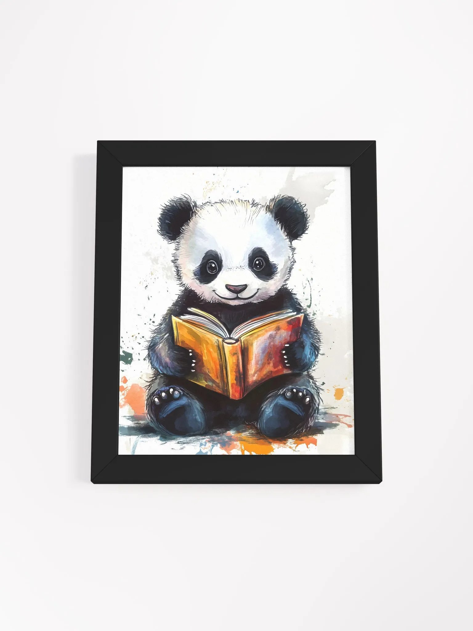 Baby Panda's Literary Retreat Framed Poster product image (7)