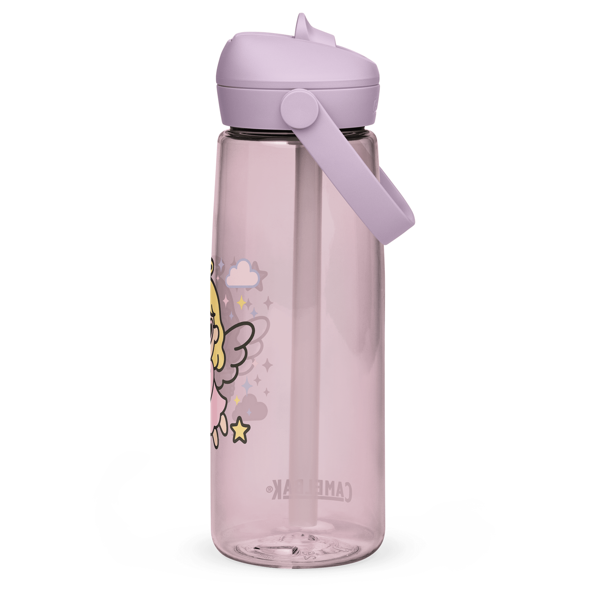 Heavenly Hydration Flip Straw Water Bottle Pink product image (3)