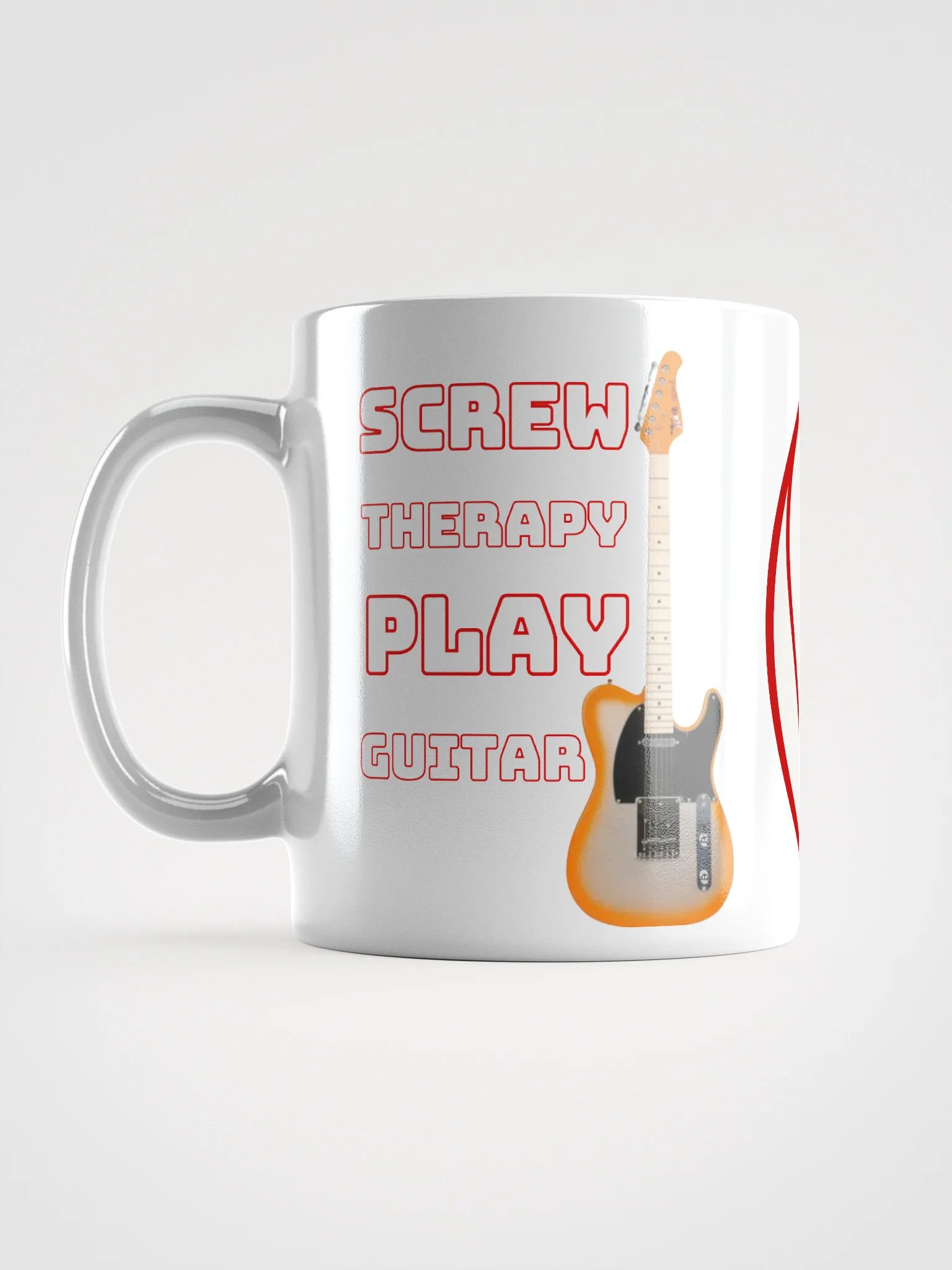 screw therapy play guitar mug product image (3)