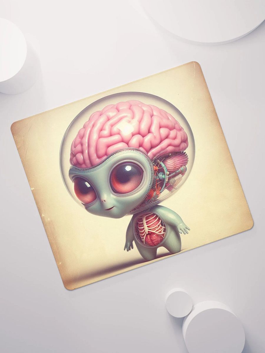 Cute Alien Robot Vintage Design Gaming Mouse Pad product image (7)