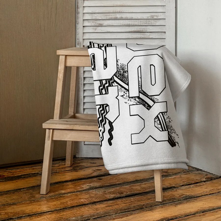 White HApex Gear White Logo - White Sublimated Towel product image (4)