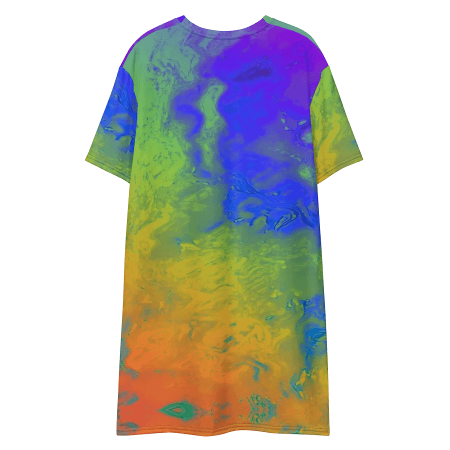 Rainbow Abstractions Ladies T Shirt Dress product image (11)