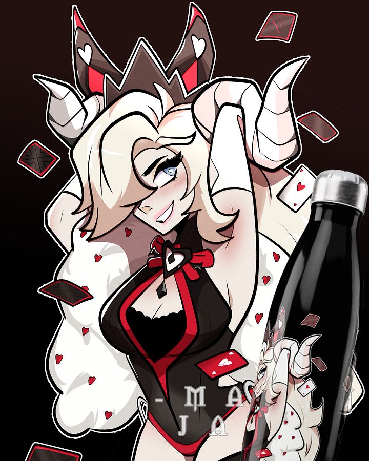 Monster Girl Dealer Skin Water Bottle product image (1)