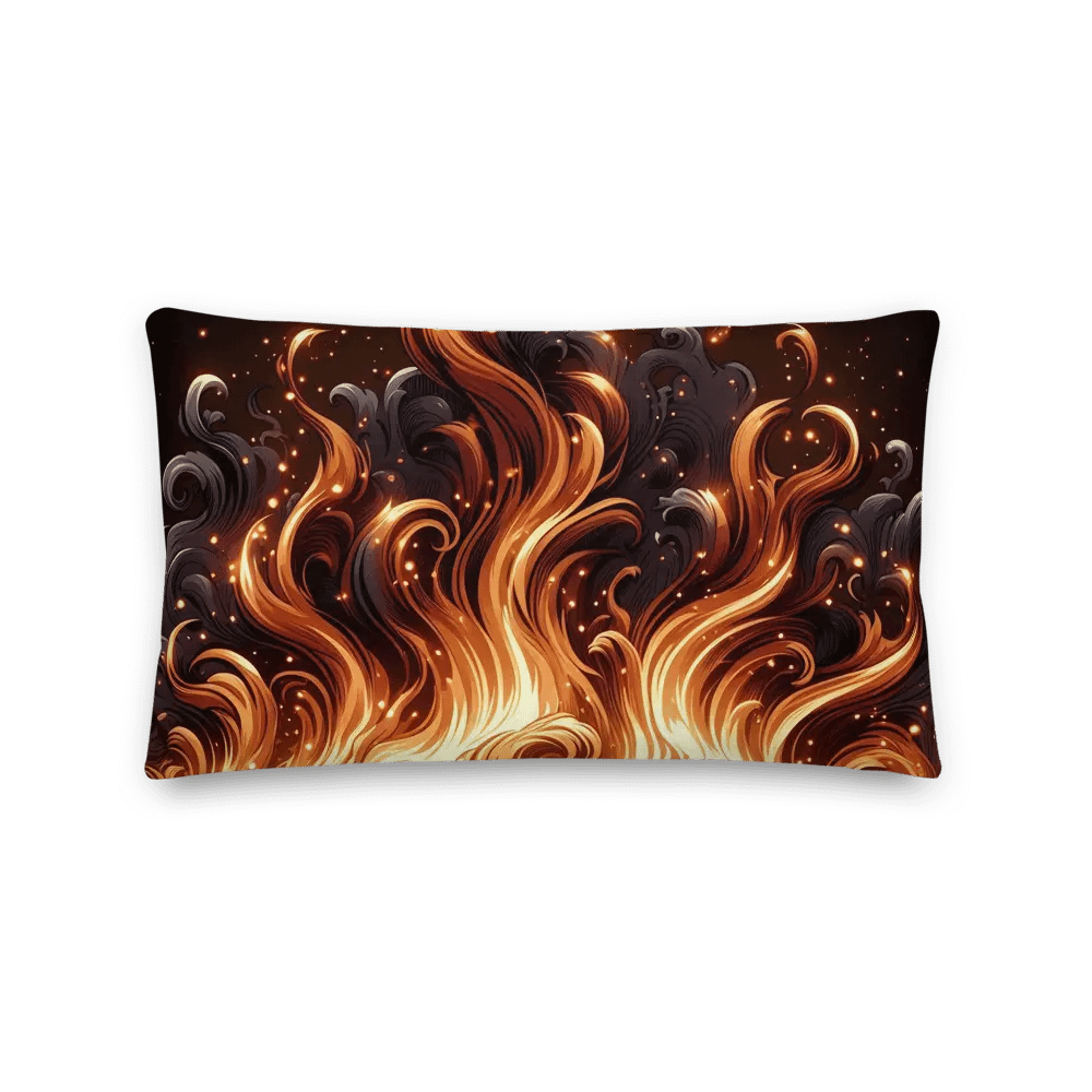 Inferno Swirl All-Over Print Pillow | Ai Design product image (3)