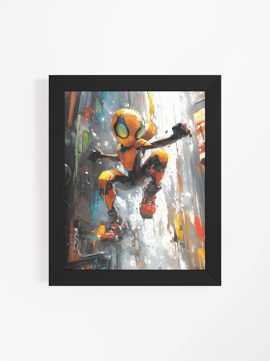 Framed wall art, titled 'Bug man' product image (3)