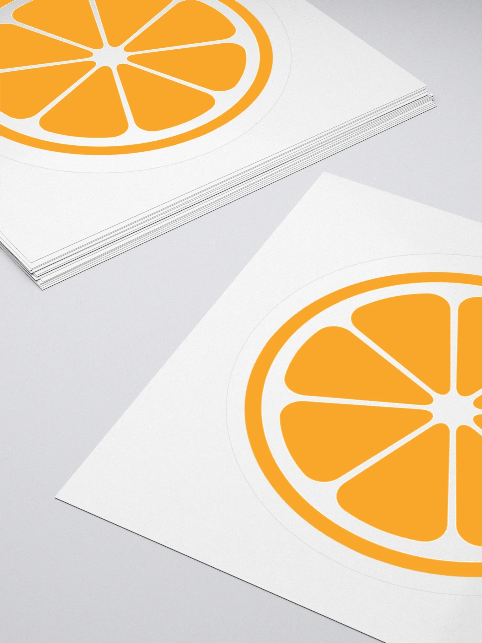 MIKAN Sticker(White×Orange) product image (10)