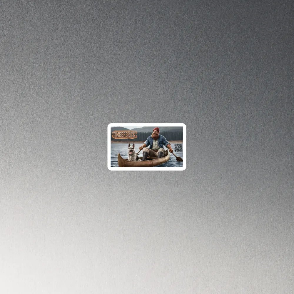 Leeloo and Timber in a Canoe Magnet product image (2)
