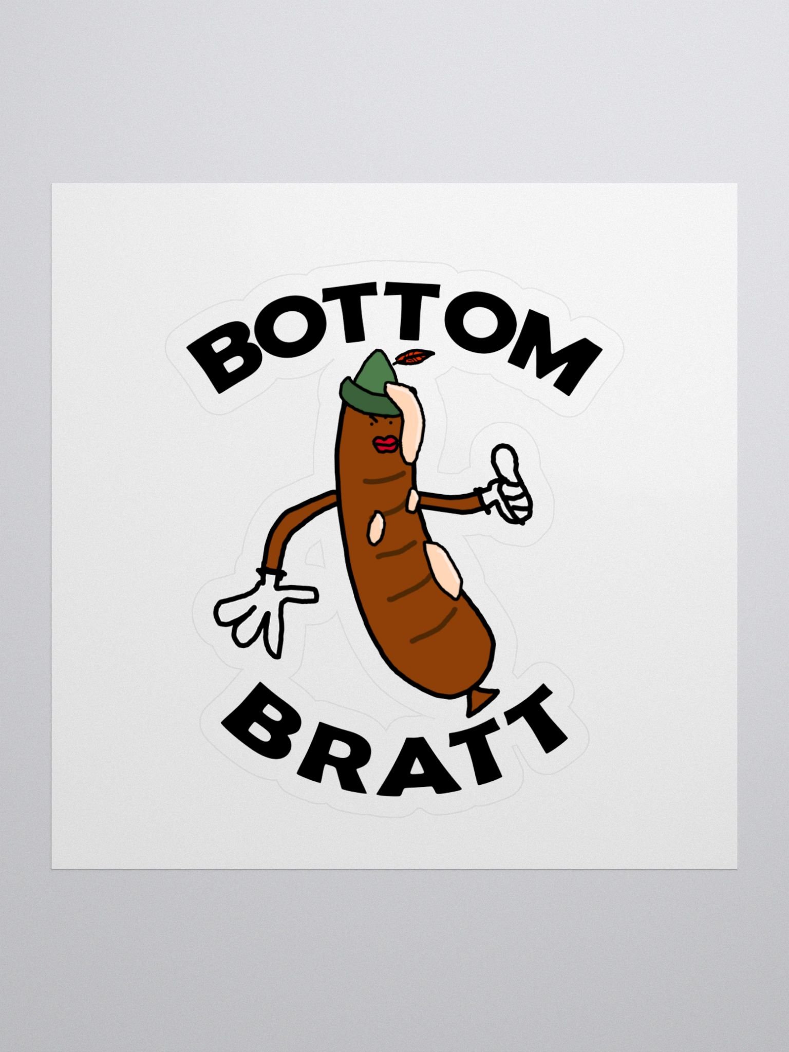 Bottom Bratt Sticker product image (1)