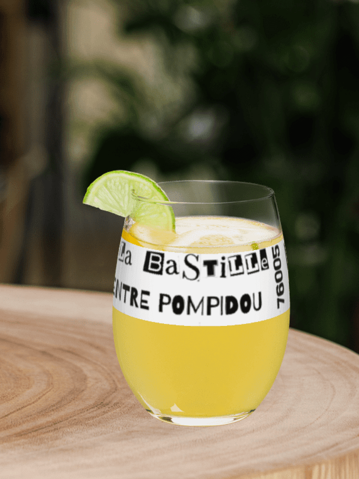 Paris Words • Pompidou • Glassware product image (2)
