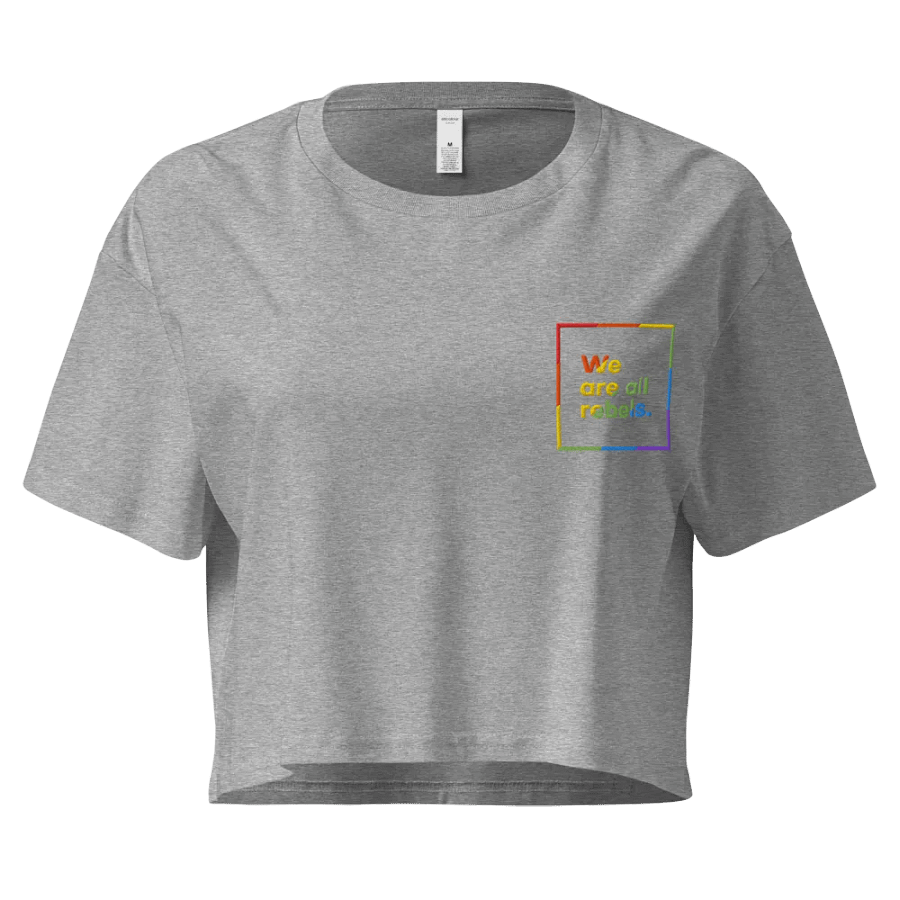 Pride Cropped T-shirt (Embroidered) product image (1)