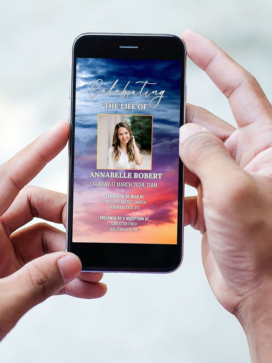 Magic Sky Evite Canva Template product image (4)