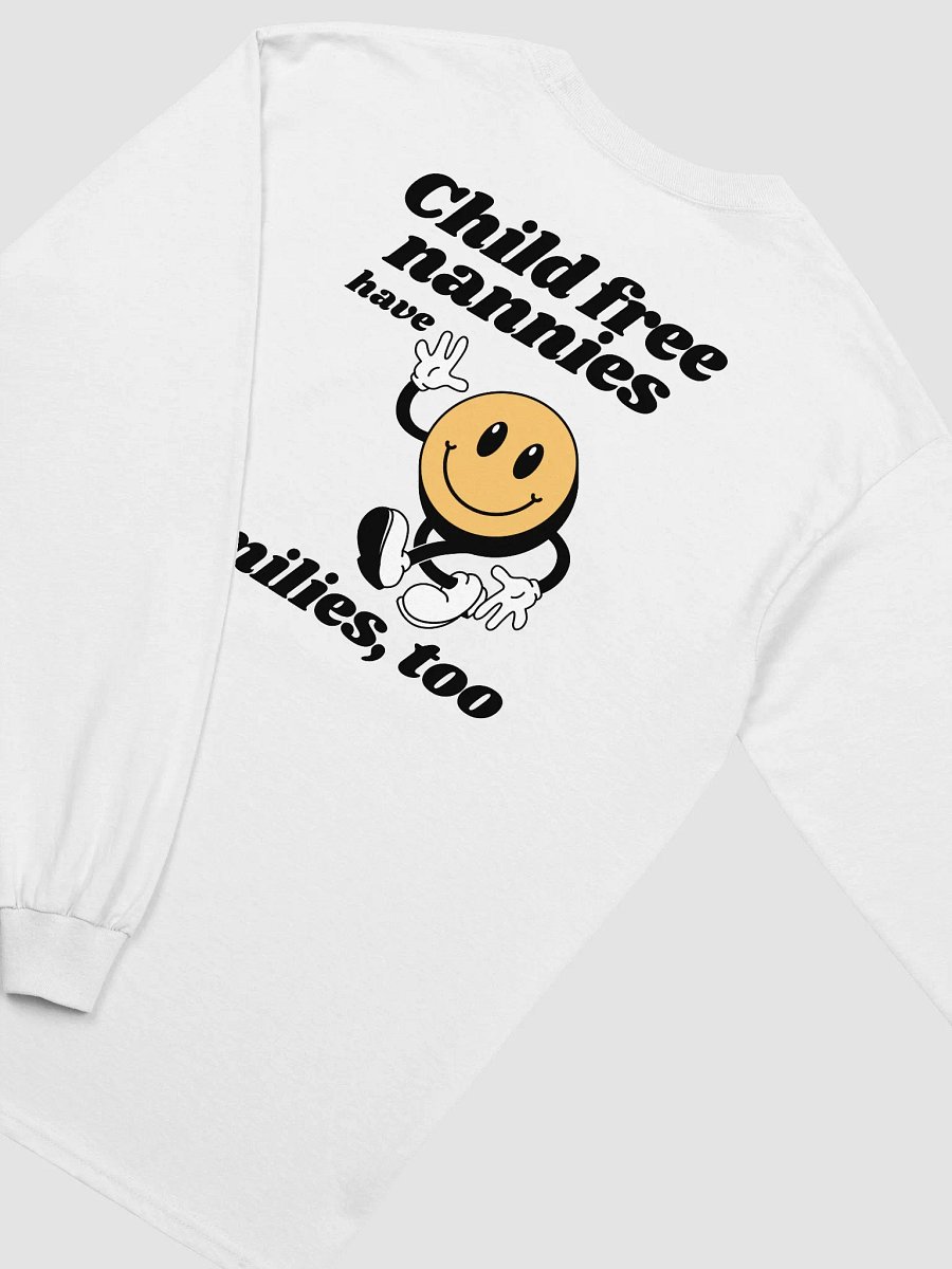 Childfree Nannies have Families Too Yellow Long Sleeve product image (4)