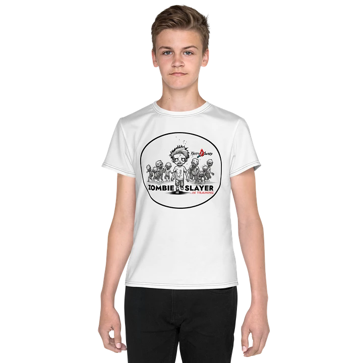 Zombie Slayer Youth Crew Neck T-Shirt product image (1)