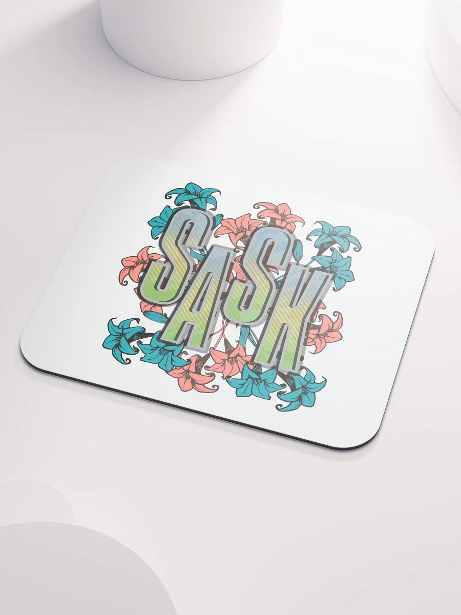 Sask Saskatoon Saskatchewan Floral Gradient Mouse Pad product image (3)