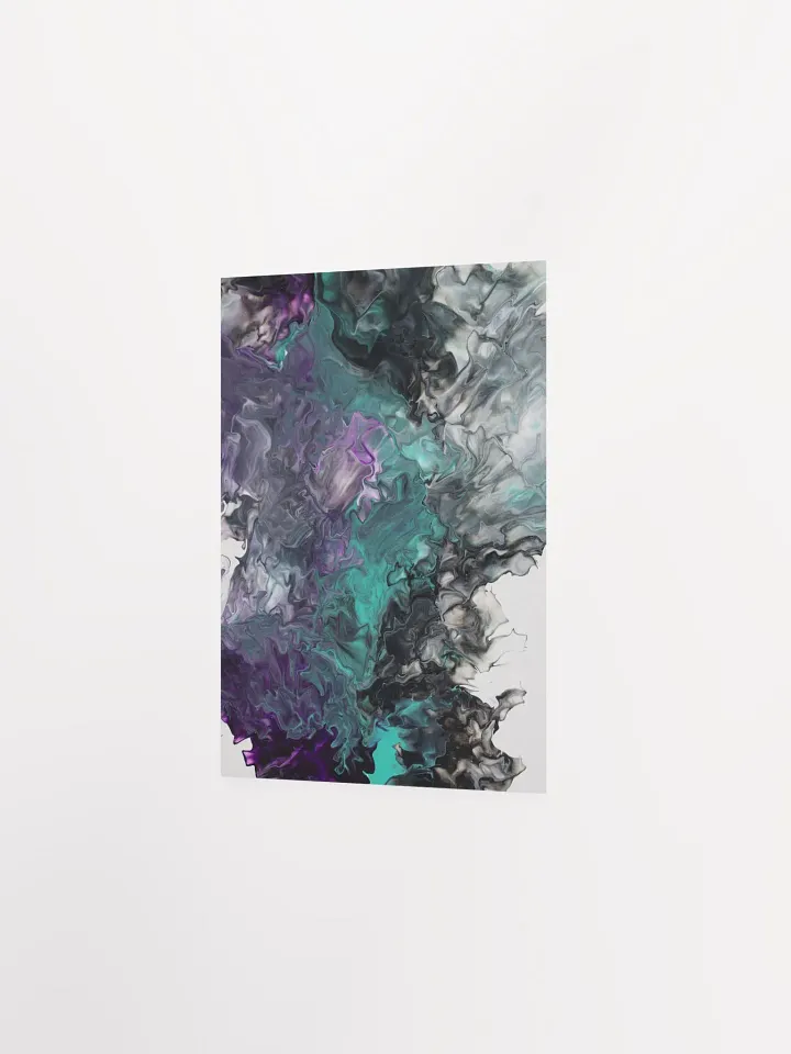 Acrylic Pour Printed Matte Poster - Original product image (2)