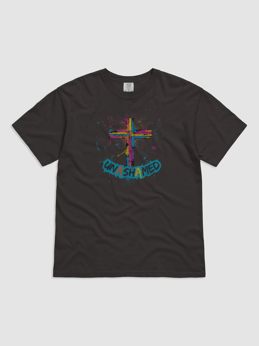 Unashamed Ro 1:16 Cross T-Shirt - Unisex Comfort Colors fit product image (4)
