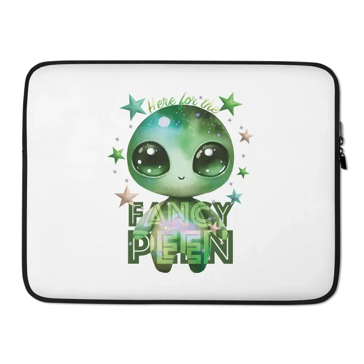 Fancy Alien Laptop Sleeve (Green Dude) product image (2)