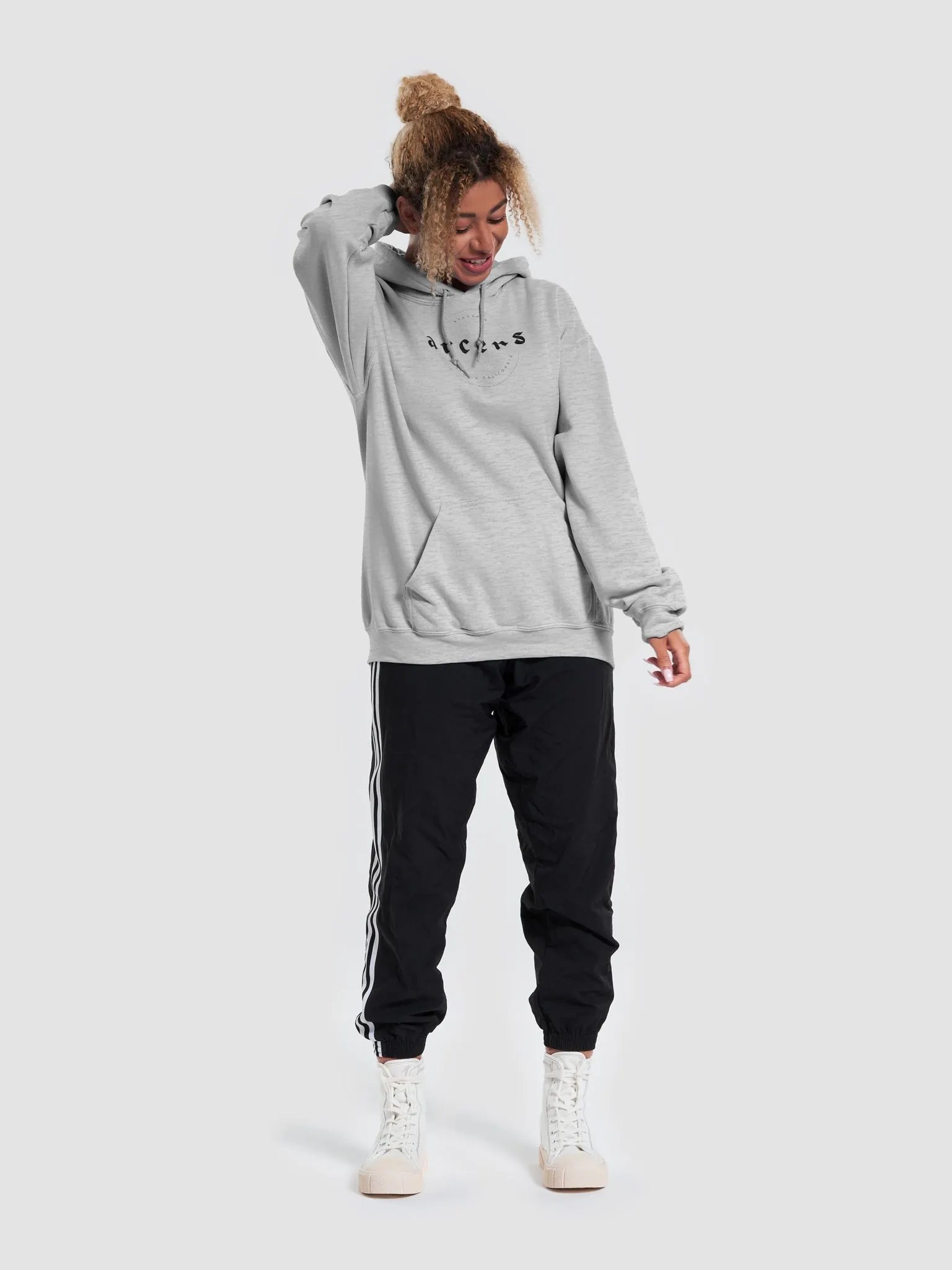 arc logo grey hoodie product image (5)