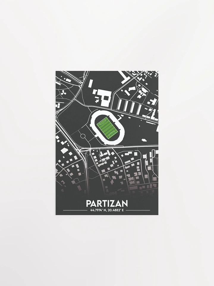 Partizan Stadium Map Design Poster product image (1)