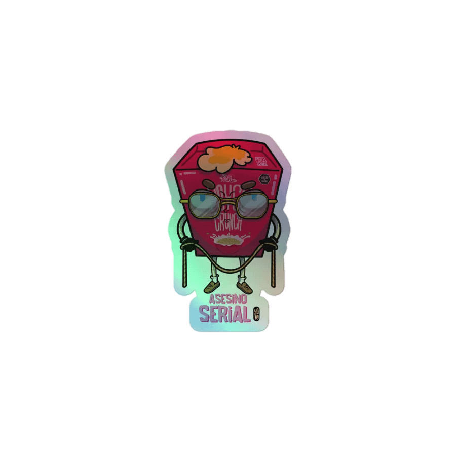 Asesino Cereal - Sticker (Holographic Kiss Cut) product image (1)