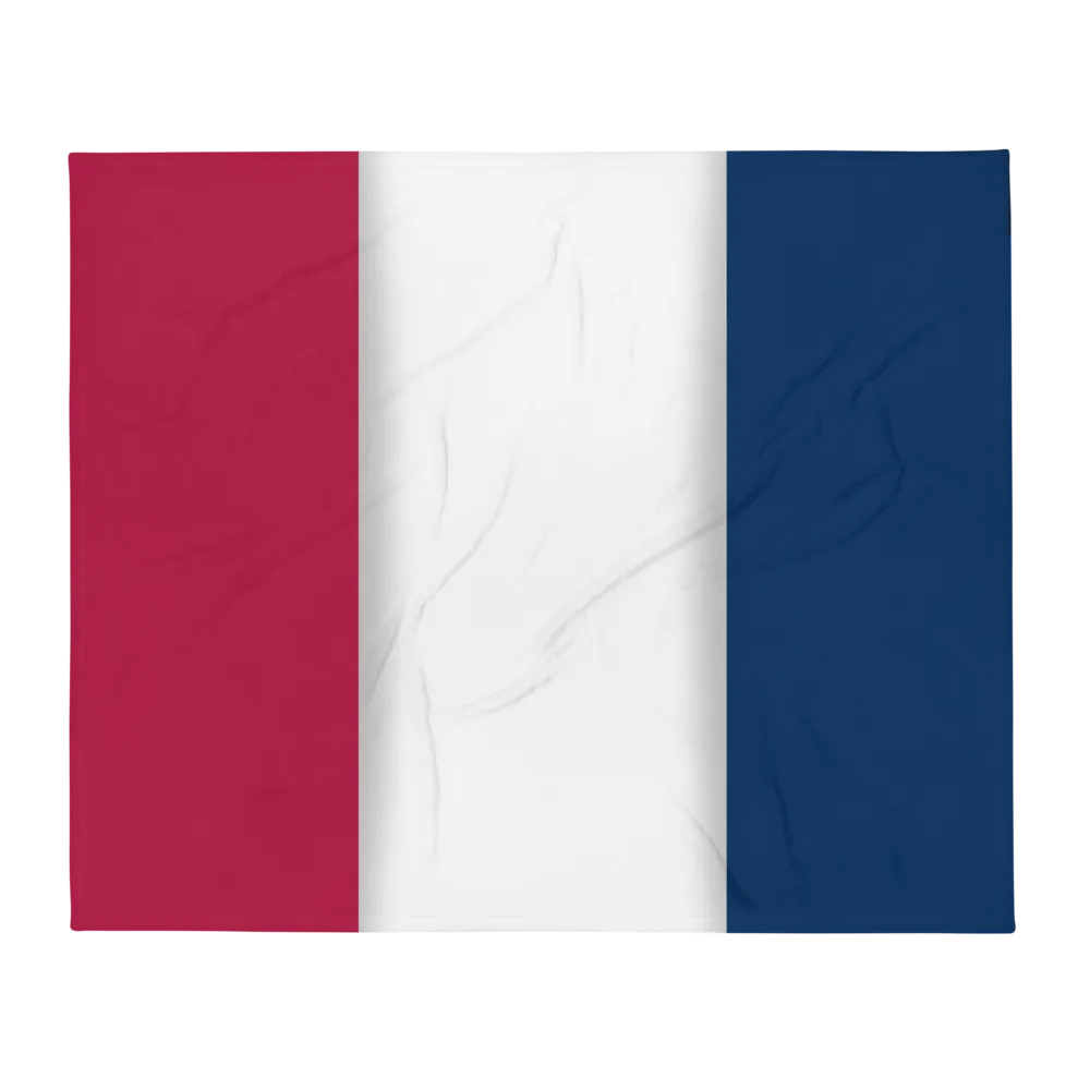 Red White Blue Flag Colored Throw Blanket product image (2)