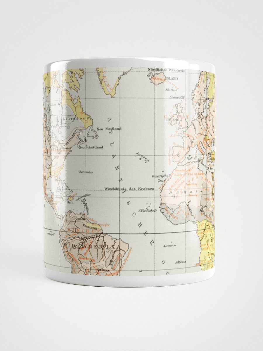 Vintage World Map White Glossy Mug product image (5)