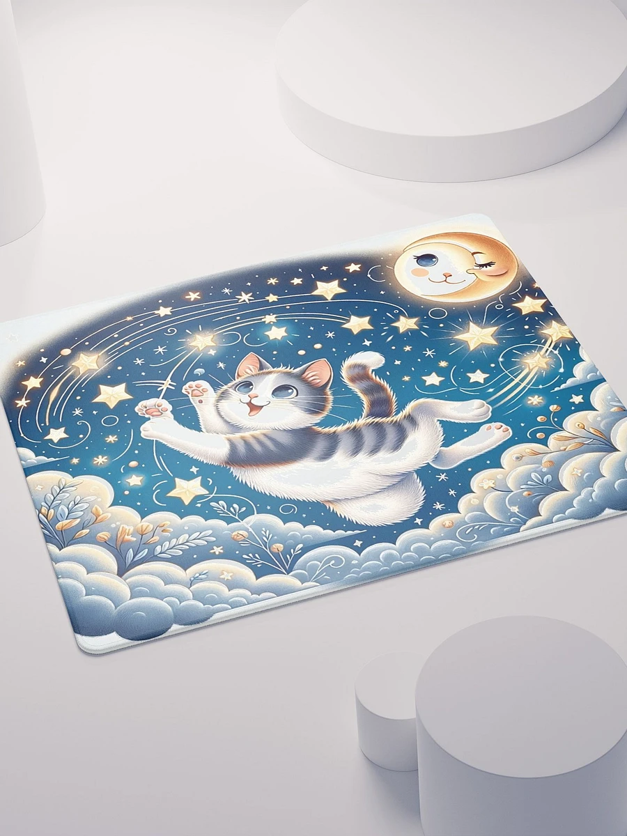 Gaming Mouse Pad: Moon and Stars Cat product image (4)