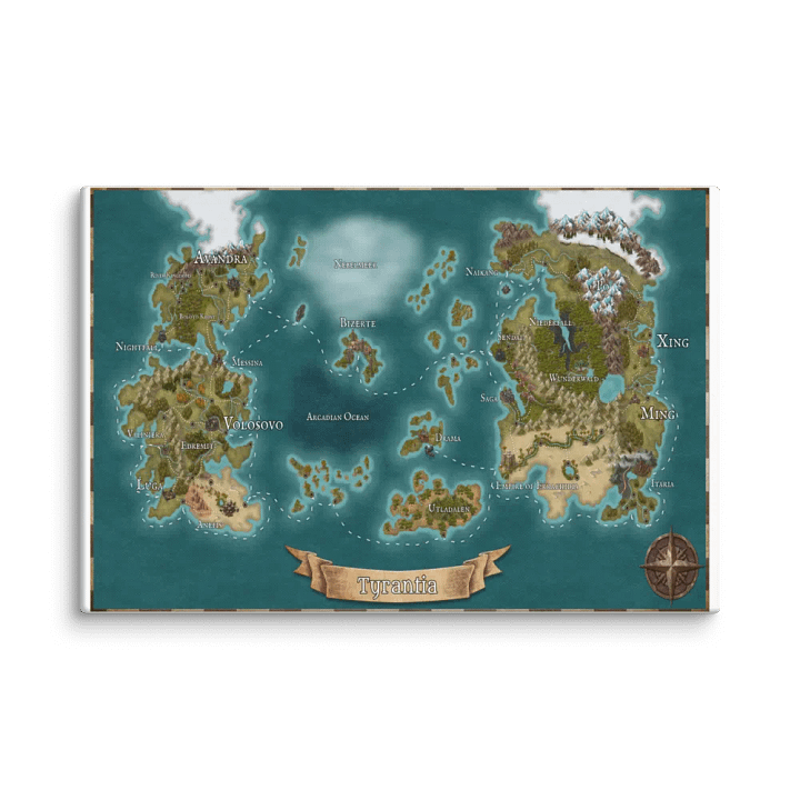 Tyrantia Map Canvas product image (1)