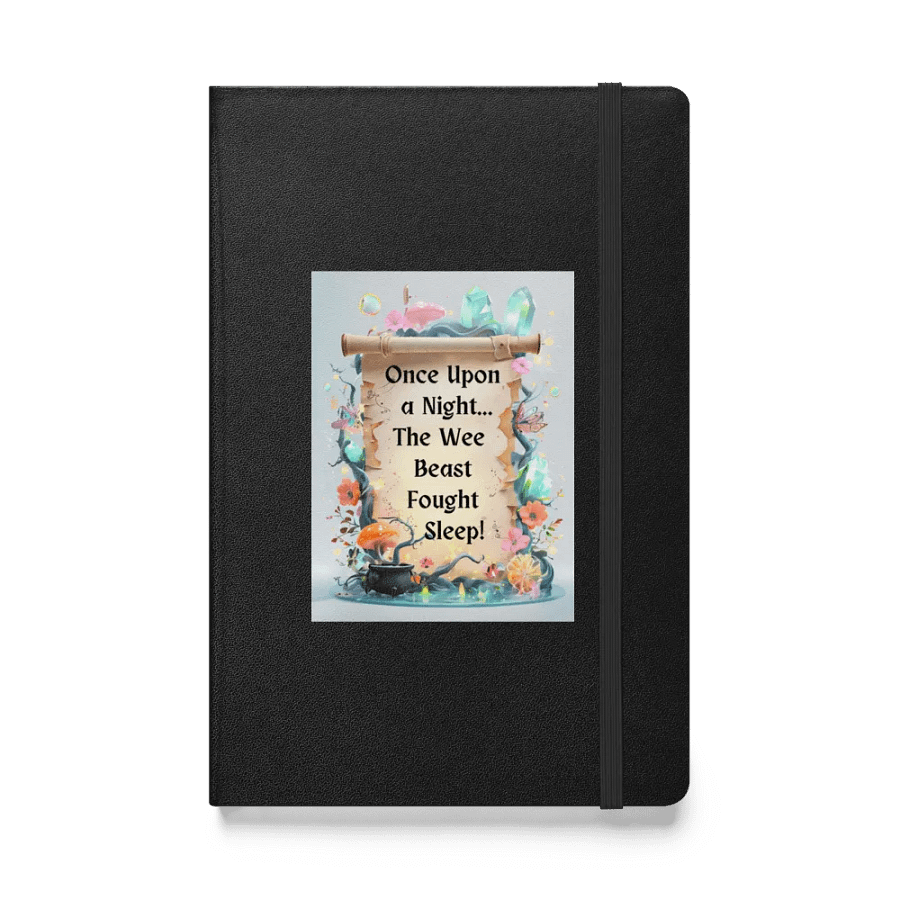 Funny Mom Notebook – ‘Once Upon A Night… The Wee Beast Fought Sleep!’ Parenting Humor Journal product image (1)